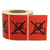 Versandaufkleber - keinen Gabelstapler ansetzen - 74 x 105 mm, 1.000 Warnetiketten, Papier rot-schwarz