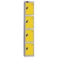 Probe coloured door lockers - four door - 1778 x 305 x 460mm