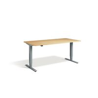 Adjustable height desk with dual motor