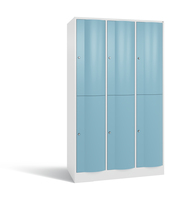 C+P Szafa dwupoziomowa Resisto, 3 przedziały, H1950B1148T640 mm
