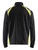Sweatshirt mit Half Zip schwarz/gelb - Rückansicht