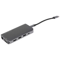 USB-C Multiport Hub 3x USB-A 3.0 / HDMI 4K / Gigabit RJ45 / VGA / USB-C PD / 3.5