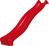 Glijbaan houten speeltoestellen rood, HDPE, platvormhoogte 150cm met vooruitstekend deel voor eenvoudige aanleg op platvorm speeltoestel / speeltoren, inbouwbreedte 41cm, CE gecertificeerd en daarmee veilig voor kinderen