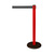 Poteaux de délimitation / Poteaux de barrage "Guide 28" | rouge noir / blanc - bandes horizontales 4.000 mm