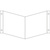 Blankoschild für Wandmontage, Nasenschild Kunststoff (1 mm), 150 x 150 x 1 mm