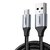 Kabel przewód USB - micro USB 1m szary