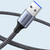 Wytrzymały przedłużacz kabla przewodu USB 3.0 5Gb/s 1m szary
