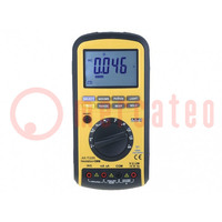 Meter: insulation resistance; LCD; (5000); True RMS AC+DC