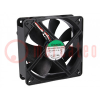 Fan: DC; axial; 24VDC; 120x120x38mm; 234.4m3/h; 48dBA; ball bearing