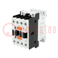 Contactor: 3-pole; NO x3; Auxiliary contacts: NO; 230VAC; 25A; BF