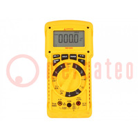 Digital multimeter; LCD; 4 digit (9999); True RMS; -20÷1300°C