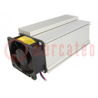 Heatsink: extruded; L: 150mm; W: 75.5mm; H: 65.8mm; aluminium; raw