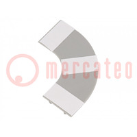 L-connector-base; grey; ABS; UL94HB; RD-30