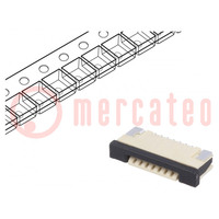 Connector: FFC/FPC; PIN: 7; horizontal,bottom contacts,ZIF; SMD