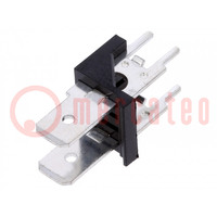 Connector: connector strip; 6,3mm; THT; 250V; recht; Raster: 7,62mm