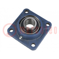 Bearing: bearing unit Y; with square flange; 30mm; bearing steel