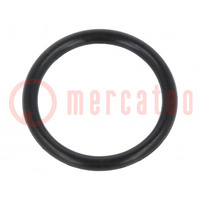 Guarnizione O-ring; caucciù NBR; Thk: 1,5mm; Øint: 12mm; nero