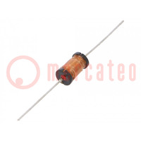 Inductor: wire; THT; 2.2mH; 0.4A; 5.04Ω; Ø7.5x16mm; ±5%; Leads: axial