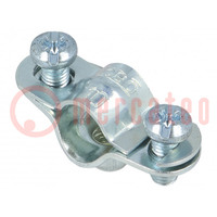 T-bolt clamp; W: 36mm; Clamping: 9÷10mm; steel; Plating: zinc