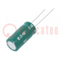 Supercondensator; THT; 15F; 2,7VDC; -10÷30%; Ø13x28,4mm; 30mΩ; 23uA