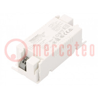 Power supply: switched-mode; LED; 25W; 30÷42VDC; 600mA; 198÷264VAC