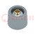 Knob; without pointer; polyamide; Øshaft: 6.35mm; Ø20x16mm; grey