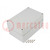 Enclosure: multipurpose; X: 100mm; Y: 150mm; Z: 75mm; ZP; light grey