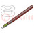 Wire; SiHF-C-Si; 4G6mm2; Cu; stranded; silicone; brown-red