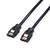 ROLINE Internal SATA 6.0 Gbit/s Cable with Latch, 0.5 m
