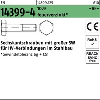 Sechskantschraube EN 14399-4 M16x 65 10.