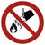 Mit Wasser löschen verboten Verbotsschild - Verbotszeichen selbstkl. Folie, Größe 20cm DIN EN ISO 7010 P011 ASR A1.3 P011