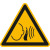 Warnschild, Warnung vor unvermittelt auftretendem Geräusch, SL: 10 cm DIN EN ISO 7010 W038
