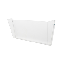 Lit Wall Pockets Lcap A4 Crystal Pk3