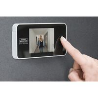 Produktbild zu Spioncino video Door eGuard DG 8100 angolo 105°, plastica nero/bianco