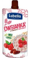 Mus owsianka Lubella, maliny, daktyle, bez cukru, 100g