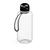 Artikelbild Drink bottle "Sports" clear-transparent incl. strap 1.0 l, transparent/black