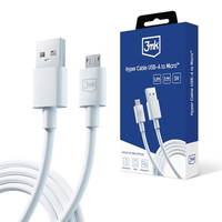 CABLE 3MK HYPER USB-A A MICRO USB 1.2M BLANCO 5903108541176