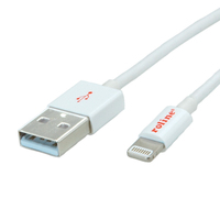 ROLINE Lightning naar USB 2.0 kabel voor iPhone, iPod, iPad 1,8 m