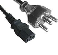 Supermicro CBL-0128 power cable Black 1.8 m Power plug type J C14 coupler