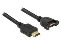 DeLOCK 1m 2xHDMI HDMI kabel HDMI Type A (Standaard) Zwart