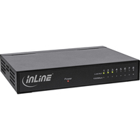 InLine 32308M switch Gigabit Ethernet (10/100/1000) Negro