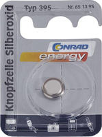 Conrad 651395 huishoudelijke batterij Wegwerpbatterij SR57 Zilver-oxide (S)