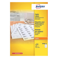 Avery DP080-100 étiquette auto-collante Rectangle Permanent Blanc 800 pièce(s)