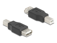 DeLOCK 67199 Kabeladapter USB Type-B USB Typ-A Schwarz