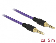DeLOCK 85605 Audio-Kabel 5 m 3.5mm Violett