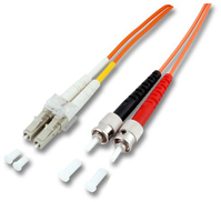 Lightwin LDP-50 LC-ST 1.0 Glasvezel kabel 1 m Oranje