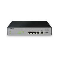 Yamaha SWR2100P-5G network switch Unmanaged L2 Gigabit Ethernet (10/100/1000) Black, Grey