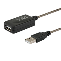 Savio CL-76 kabel USB 5 m USB 2.0 USB A Czarny