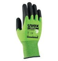 Uvex 60604 Fabrik-Handschuhe Grün Viskose, Polyamid, Stahl