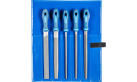 PFERD Machinist's file set WR 5-piece in plastic pouch 250mm cut 3 for precision processing and finishing